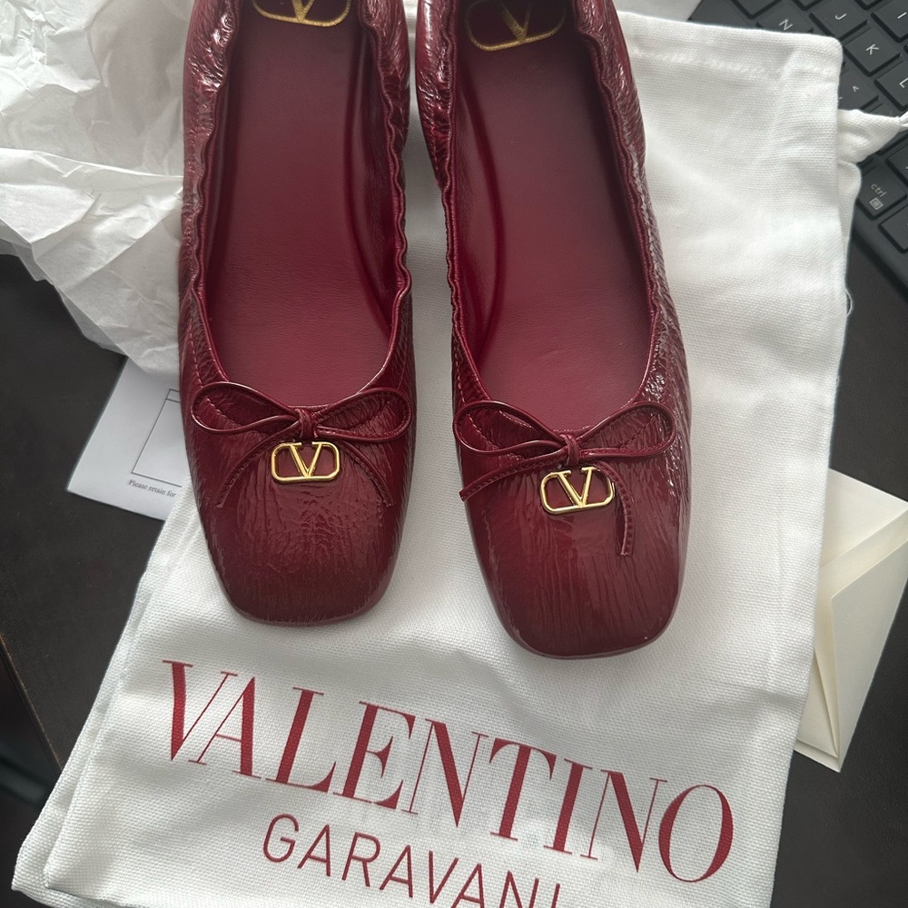 Valentino Garavani Women's Red Ballet Flats